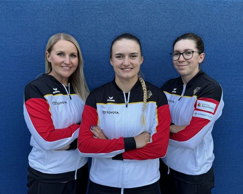 Foto: DSB / Katharina Bauer, Charline Schwarz und Elisa Tartler werden für die EM in Essen zur Nominierung vorgeschlagen.