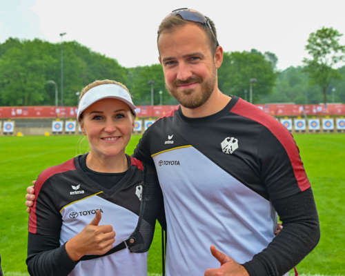 Foto: Eckhard Frerichs / Gehen als Nummer zwei im Mixed in die Ko-Phase: Katharina Bauer und Florian Unruh.