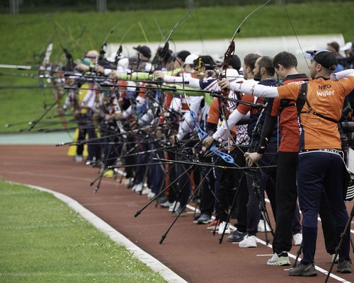 Foto: Eckhard Frerichs / Tag eins der Bogen-Wettkämpfe in Essen fand bei wechselnden Winden statt.